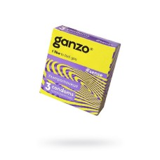 Презервативы Ganzo Sense, ультратонкие, латекс, 18 см, 3 шт